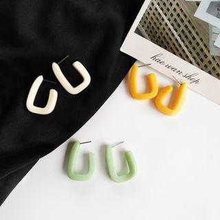 Lettering Hoop Earring