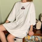 Short-sleeve Oversize Embroidered T-shirt