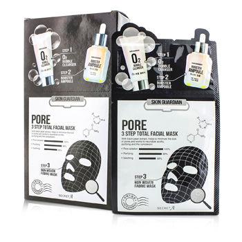 Secret A - Skin Guardian 3 Step Total Facial Mask Kit - Pore 10x29ml/0.98oz