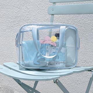 Printed Transparent Wet Dry Hand Bag