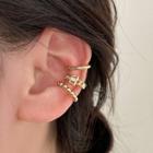 Set Of 3: Rhinestone / Alloy Cuff Earring (various Designs) Set Of 3 - Gold - One Size