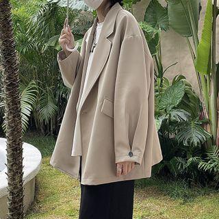 Notch Lapel One Button Blazer