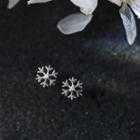 Snowflake Stud Earring As Shown In Figure - One Size