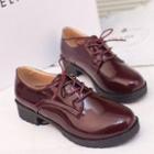 Lace-up Patent Shoes