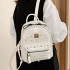 Bead Accent Studded Mini Backpack