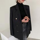 Metallic Double-button Blazer