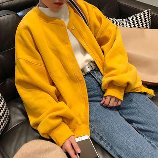 Balloon-sleeve Buttoned Jacket