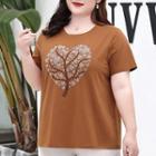 Rhinestone Heart T-shirt