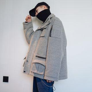 Loose-fit Multi-pocket Wool Jacket