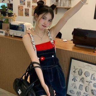 Camisole Top / Denim Dungarees / Dungaree Shorts