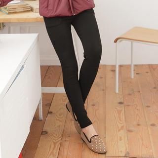 Brushed Fleece-lining Skinny Pants