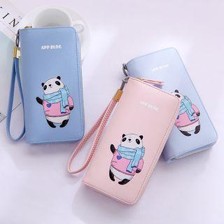 Panda Print Long Wallet