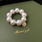 Faux Pearl Hair Tie White - One Size