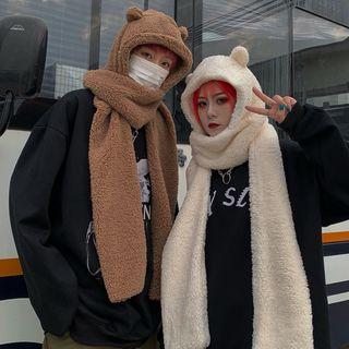 Scarfed Winter Hat