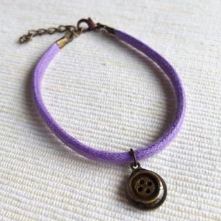 Button Cotton Bracelet One Size
