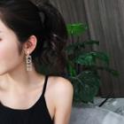 Rhinestone Love Earring