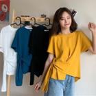Asymmetric Loose T-shirt In 4 Colors