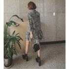 Tie-front Leopard Dress One Size