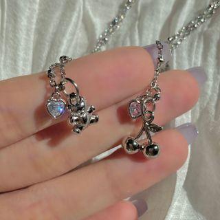 Bear Heart Alloy Necklace (various Option)