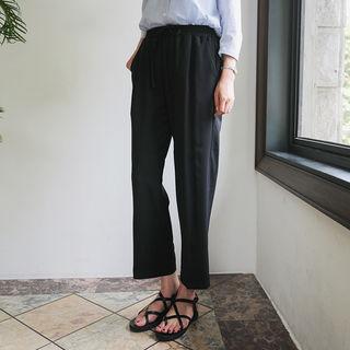 Drawcord-waist Loose-fit Pants