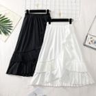 Dip-back Asymmetric A-line Skirt