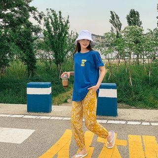 Baggy-fit Paisley Jogger Pants