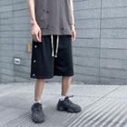 High-waist Drawstring Loose Fit Shorts