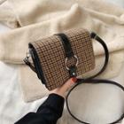 Hoop Accent Houndstooth Crossbody Bag