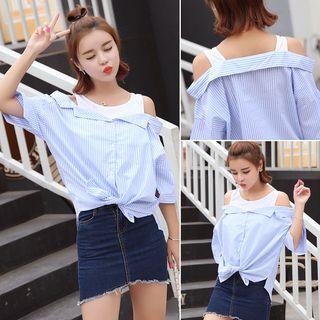 Short-sleeve Off Shoulder Top