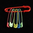 Multi-color Safety Pin Brooch