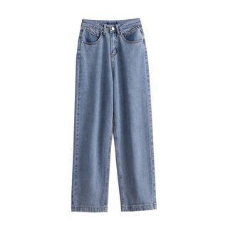 Mid Rise Loose-fit Wide Leg Jeans