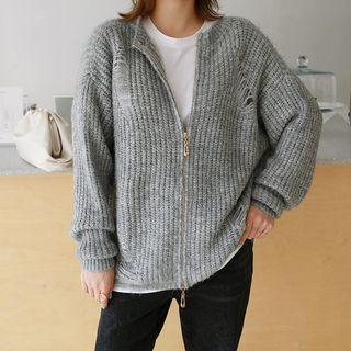 Plus Size Two-way Wool Blend Sweater