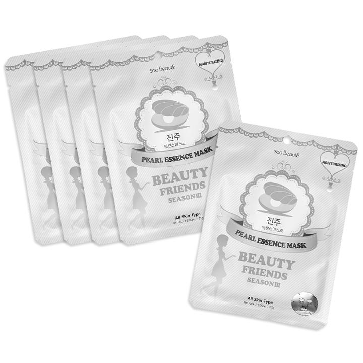 Soo Beaut  - Beauty Friends Season Iii Pearl Essence Mask 5 Pcs