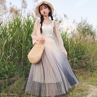 Light Jacket / Camisole Top / Midi Skirt