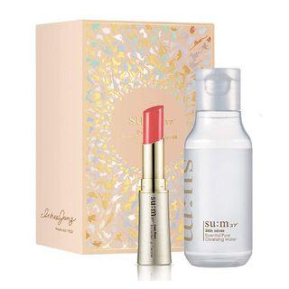 Su:m37 - Dear Flora Enriched Lip Creamer 2018 Holiday Edition #03 Special Set 2pcs 2pcs