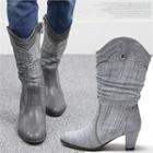 Hemp Mid-calf Cowboy Boots