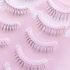 False Eyelashes #m515 Mk515 - Set Of 5 - Black - One Size