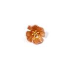 Simple Fashion Enamel Flower Brooch Golden - One Size