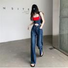 Wide Leg Jeans / Denim Vest