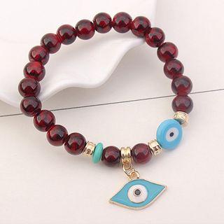 Eye-accent Bead Bracelet