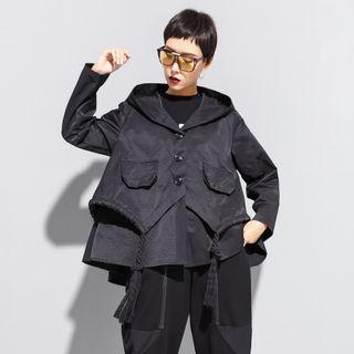 Hooded Asymmetrical Jacket
