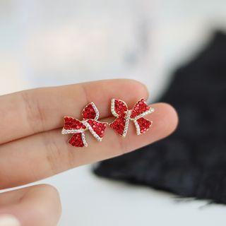 Bufferfly Rhinestone Earrings