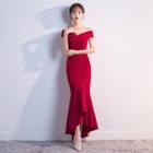 Off-shoulder Mermaid Evening Gown / A-line Cocktail Dress