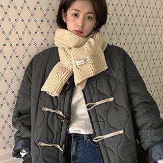 Wool Knit Muffler Scarf