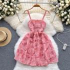 Suspender Accent-petal Dress