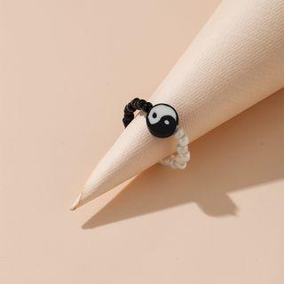 Bead Ring B07-02-40 - Black & White - One Size