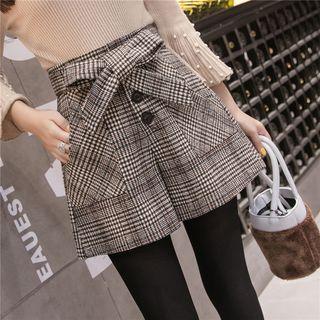 Plaid Ribbon Shorts