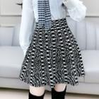 Print Knit Mini Skirt