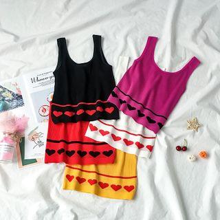 Heart Pattern Tank Top