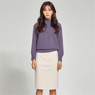 Stretch Pencil Skirt In 4 Colors